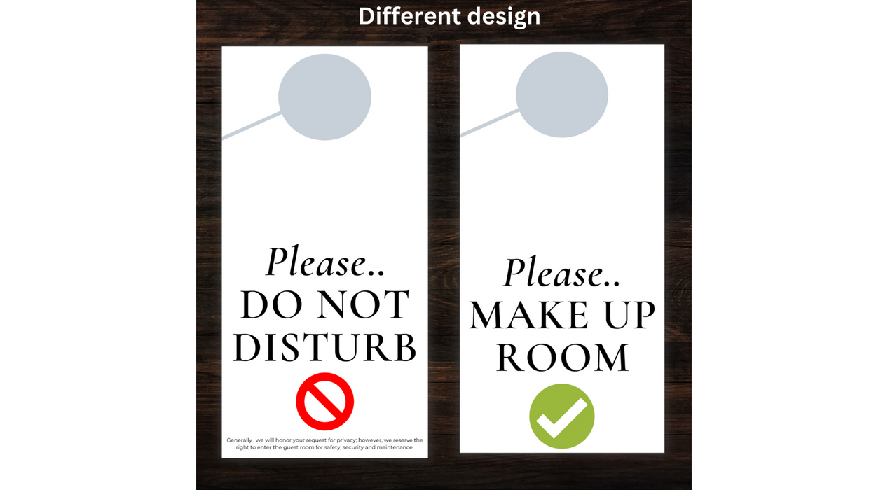 Hotel Do Not Disturb DND Sign, Pack of 200 DND Signs