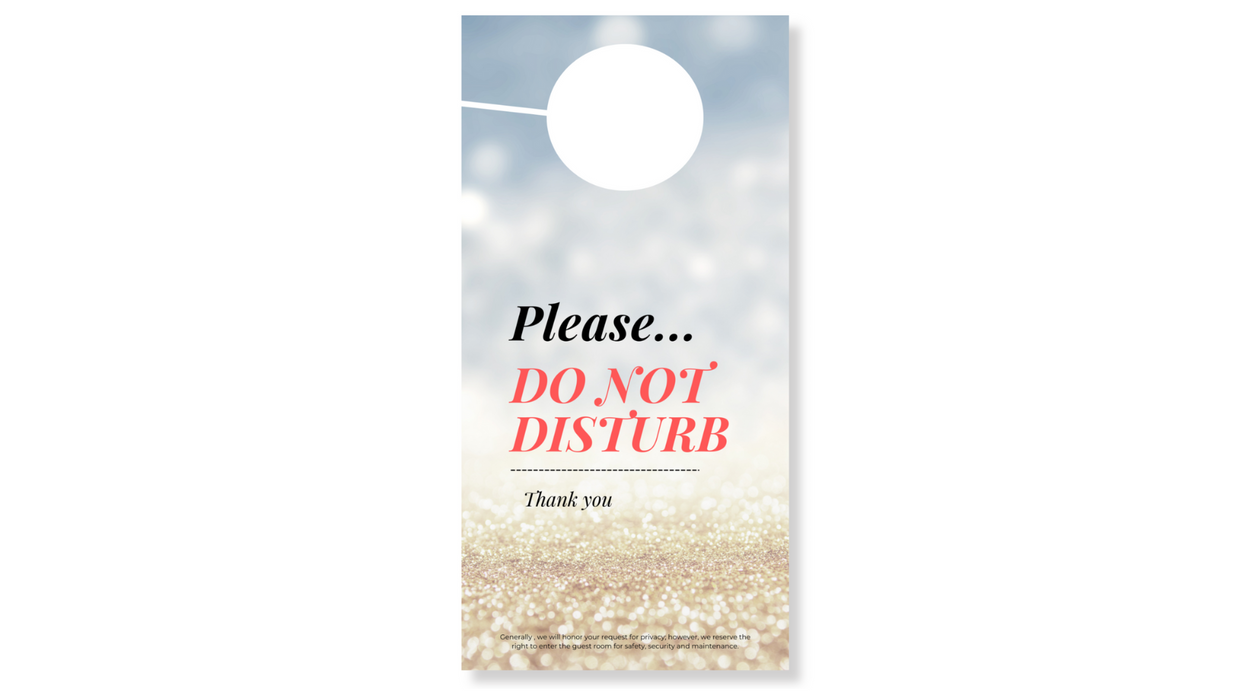 Hotel Do Not Disturb DND Sign, Pack of 200 DND Signs