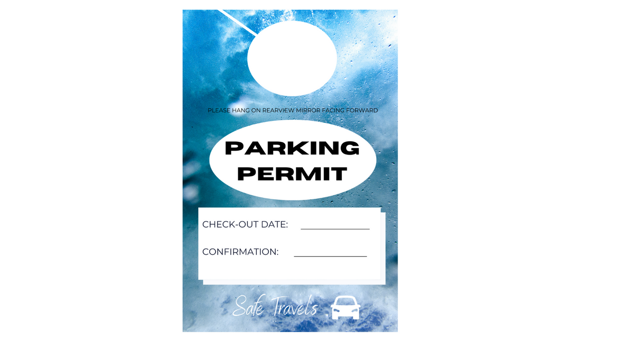 Hotel Parking Permit, Box of 5000 Parking Permits