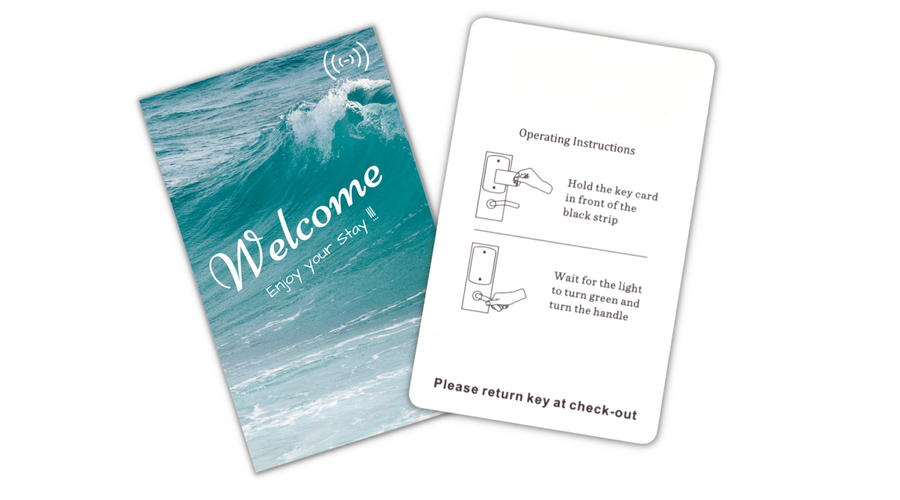 Hotel RFID Key Cards - Generic Sea, Box of 2000 Key Cards,